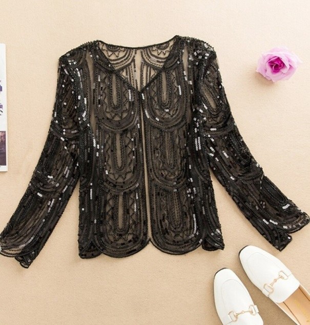 Cardigan dama P1685 negru