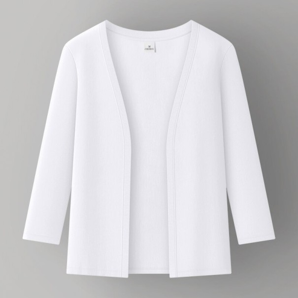 Cardigan dama P1712 alb L