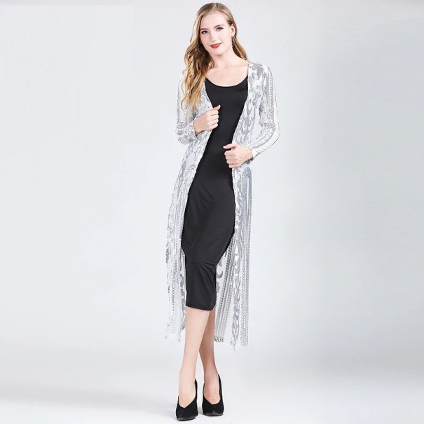 Cardigan dama P1835 argint L