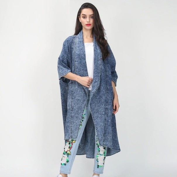 Cardigan de damă din denim P2206 1