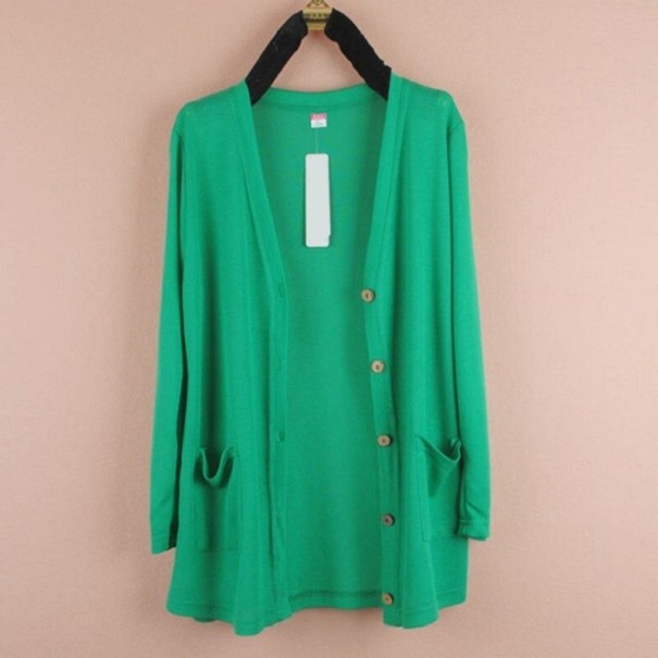 Cardigan de damă P1893 verde M
