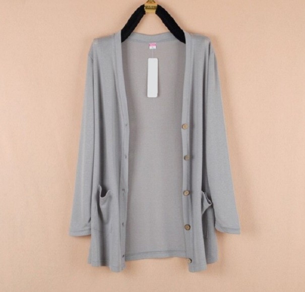 Cardigan Femme P1893 gris XXL