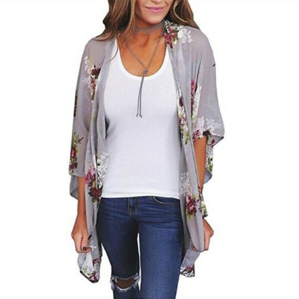 Cardigan floral de damă P2384 S 3