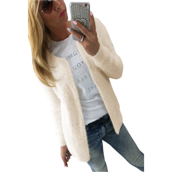 Cardigan stylé pour femmes J2448 crème XS