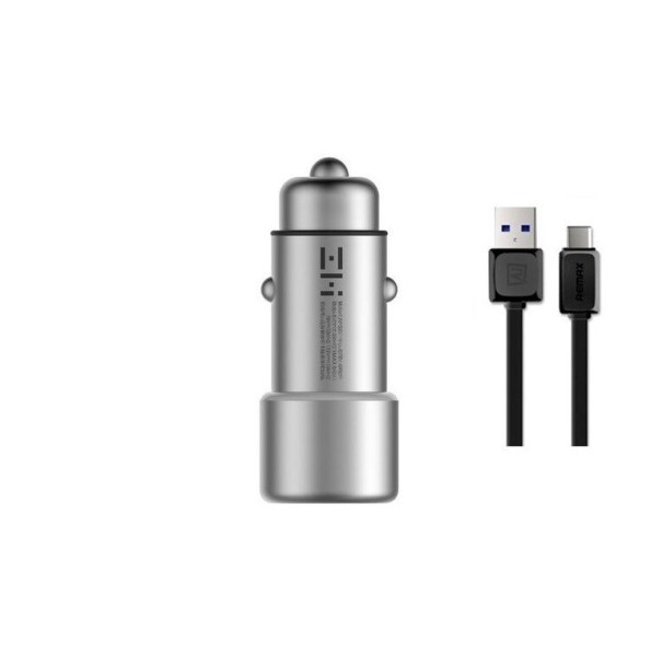 Cargador de coche con dos puertos USB y cable K864 2