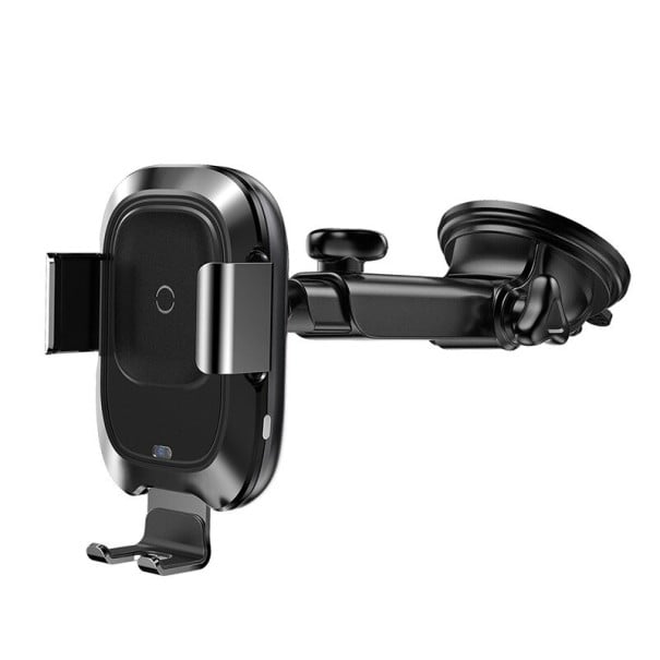 Cargador inalámbrico para coche 10 W con soporte para teléfono y ventosa en el brazo Corriente de salida 2 A Conector Micro USB Material ABS 1