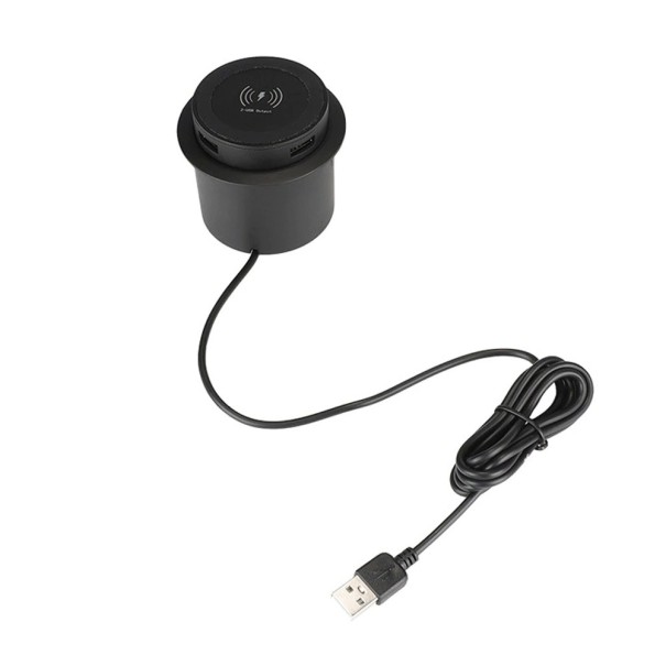 Cargador inalámbrico USB dual incorporado 1