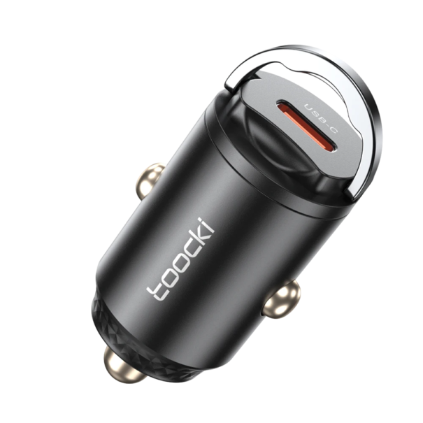 Cargador rápido para coche de 45 W con puerto USB C, cargador rápido para encendedor de cigarrillos, carga universal de teléfono en el coche, salida USB-C 1