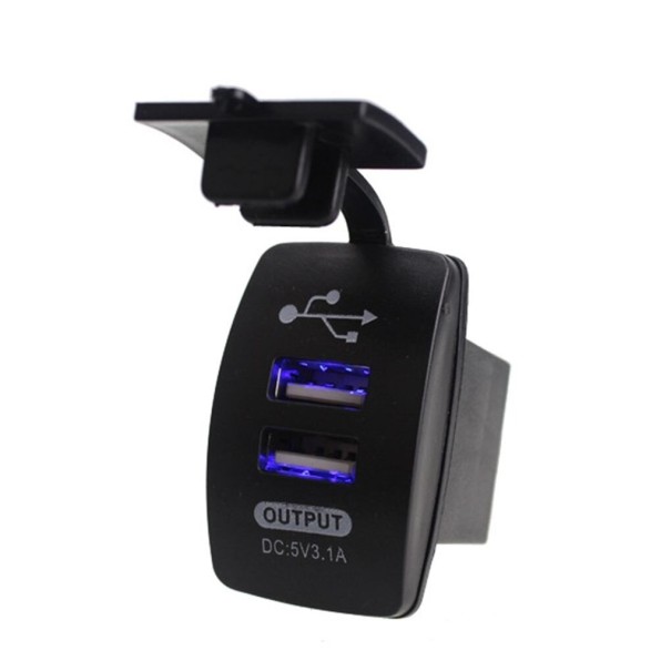Caricatore per auto Dual USB K770 blu