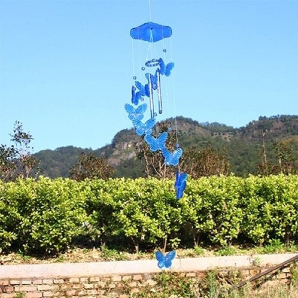 Carillón colgante azul