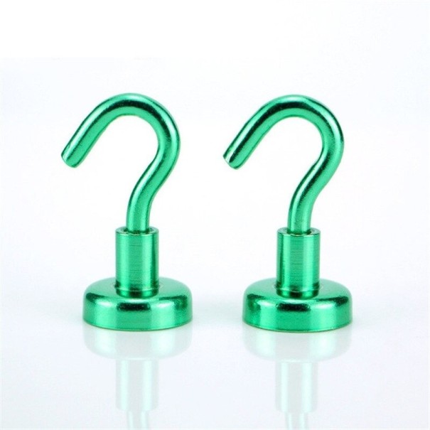 Cârlig magnetic 2 buc verde Cârlig magnetic 2 buc verde