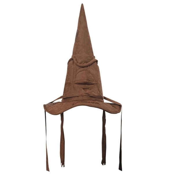 Čarodějnický klobouk kožený 43x33x37,5 cm filmový cosplay třídící klobouk Halloween párty kostýmní doplňky rekvizity pro muže a ženy 1