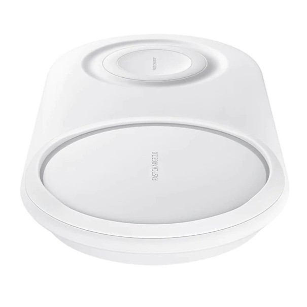 Carregador sem fios para telefone e Samsung Watch branco