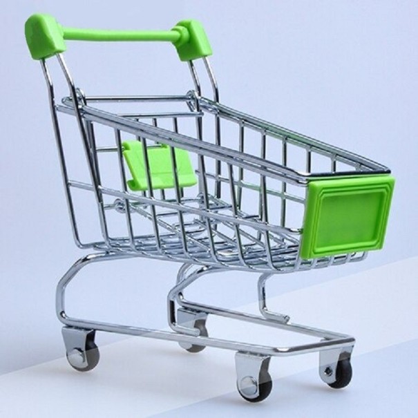 Carrito de compras para muñecas verde Carrito de compras para muñecas verde