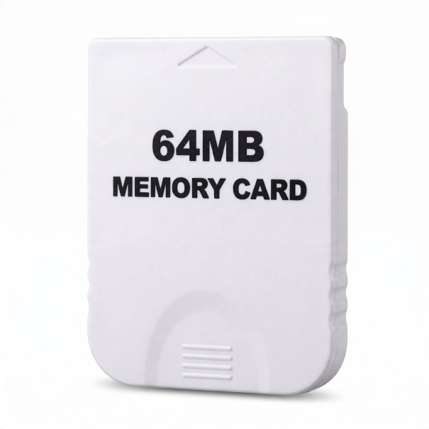 Cartão de memória 64 MB Cartão de armazenamento para guardar dados Branco Com seta para inserção Cartão de substituição e de reserva 1