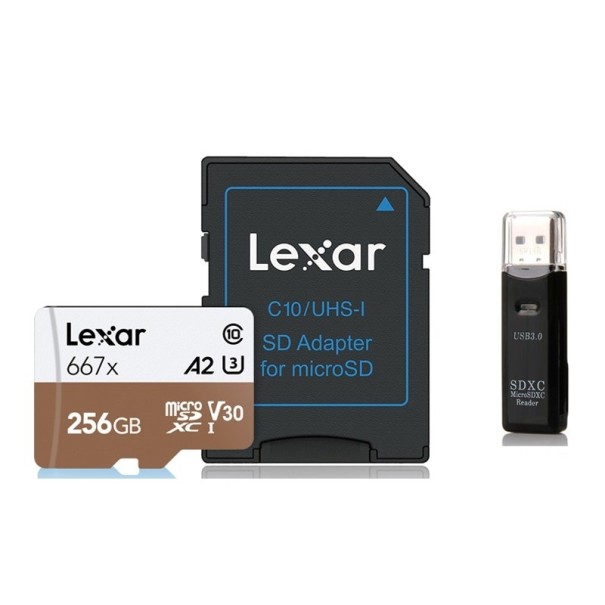 Cartão de Memória Micro SDXC com Leitor USB 3.0 256GB