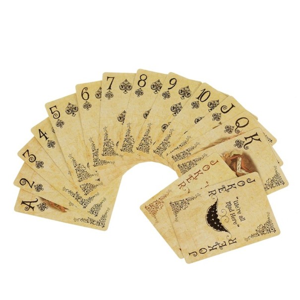 Carte da gioco Alice nel Paese delle Meraviglie con illustrazioni vintage per scopone, canasta e altri giochi di carte per bambini e adulti 1
