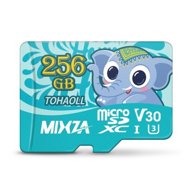 Carte mémoire Micro SDHC/SDXC avec éléphant 2 pièces 256GB