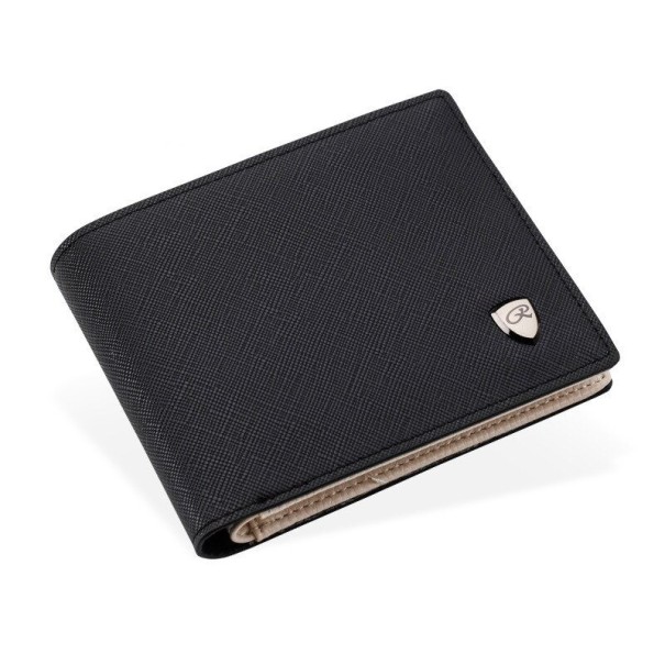 Carteira de couro para homem M545 preto