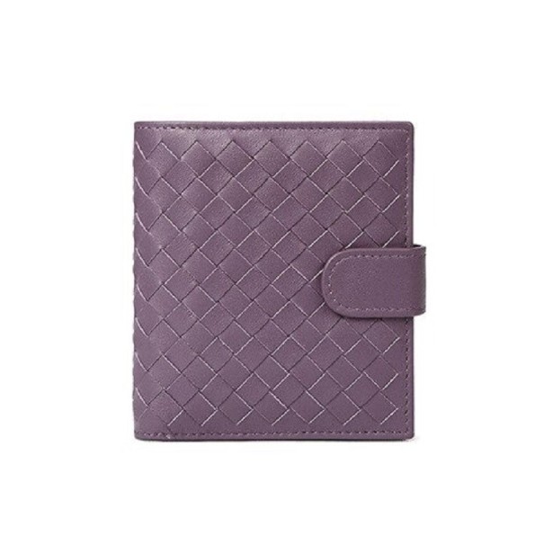 Carteira de couro pequena para senhora M376 roxo S