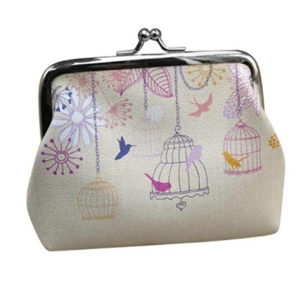 Carteira de Senhora para Moedas - Gaiola de Pássaros 1