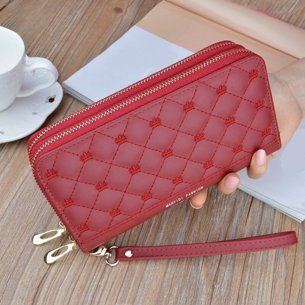 Carteira dupla feminina M335 vermelho