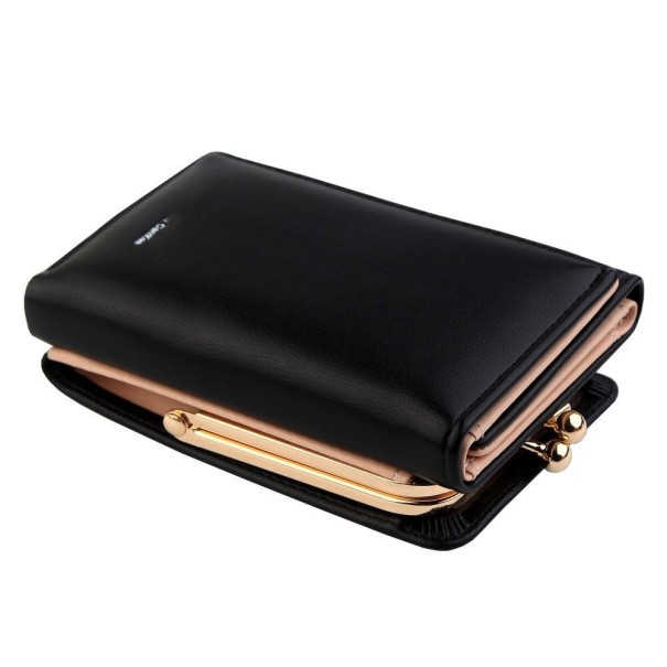 Cartera de charol para mujer negro