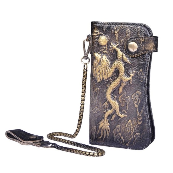 Cartera de hombre con dragón M474 6