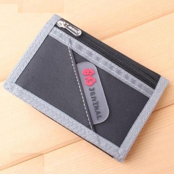 Cartera de hombre con velcro M668 negro