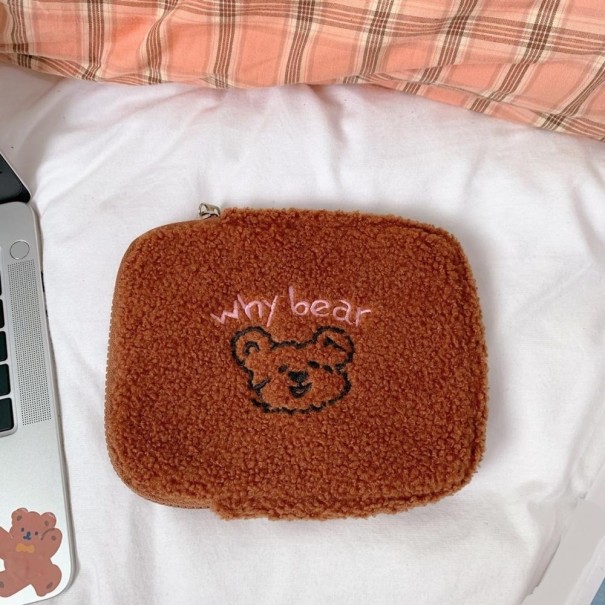 Cartera de mujer osito de peluche M401 marrón