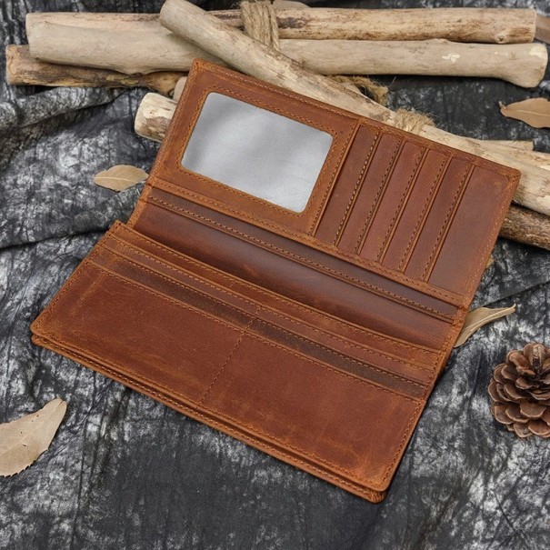 Cartera de piel para hombre grande M540 1