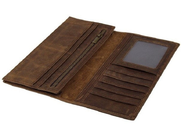 Cartera de piel para hombre grande M540 5