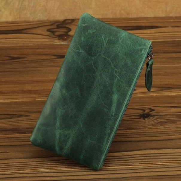 Cartera de piel para hombre grande M606 9