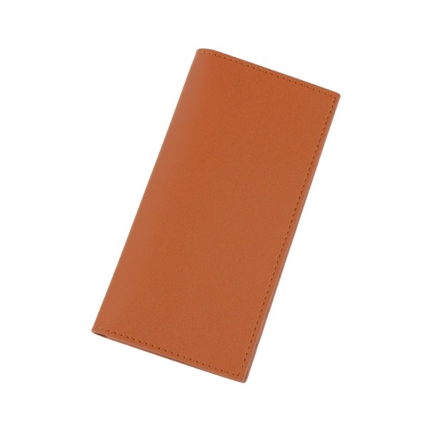 Cartera de piel para hombre grande M608 marrón
