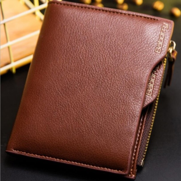 Cartera de piel para hombre M462 marrón