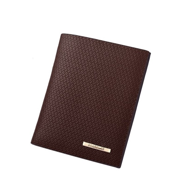 Cartera de piel para hombre M566 marrón 1