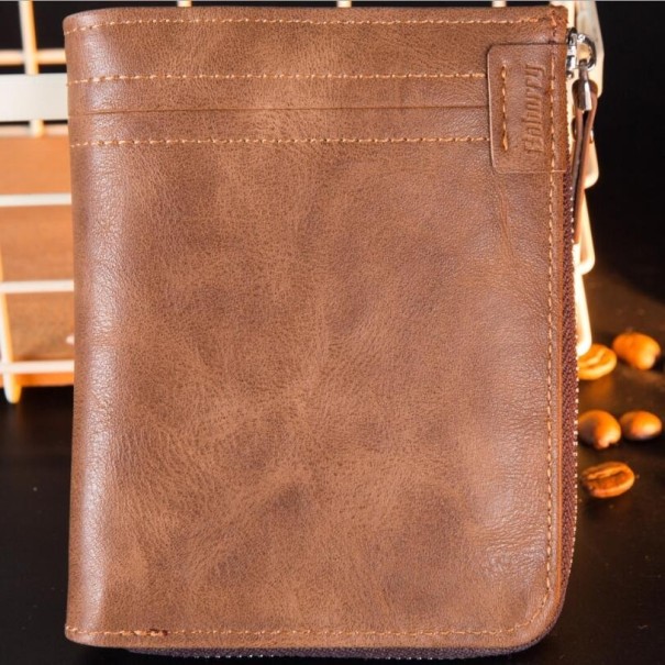 Cartera de piel para hombre M611 marrón
