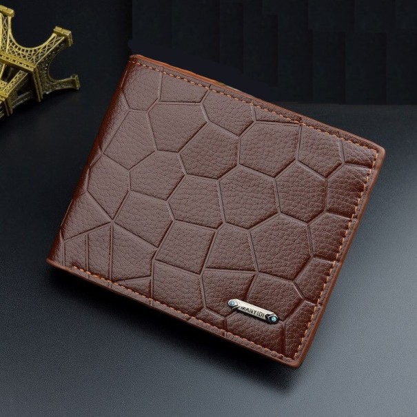 Cartera de piel para hombre M629 marrón
