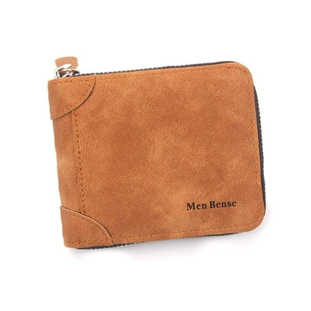 Cartera de piel para hombre M637 marrón