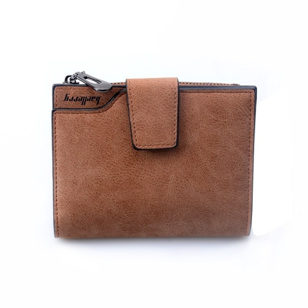 Cartera de piel para mujer J3183 marrón