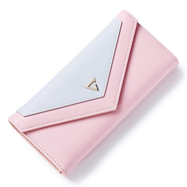 Cartera de piel para mujer M189 rosa