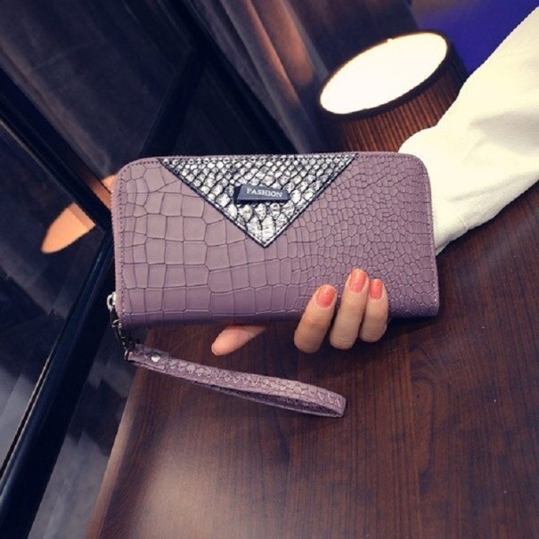 Cartera de piel para mujer M212 rosa viejo 3