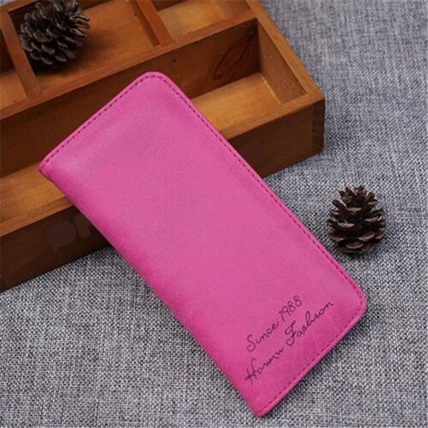 Cartera de piel para mujer M216 rosa oscuro