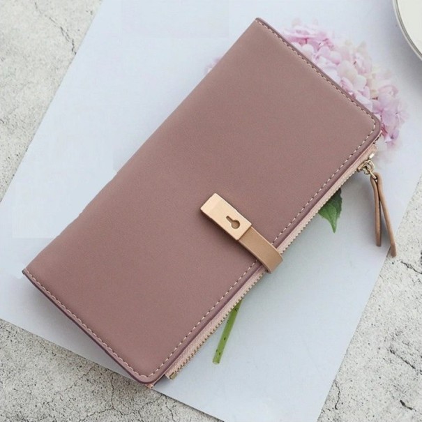 Cartera de piel para mujer M256 rosa viejo