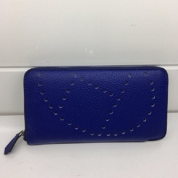 Cartera de piel para mujer M272 azul oscuro