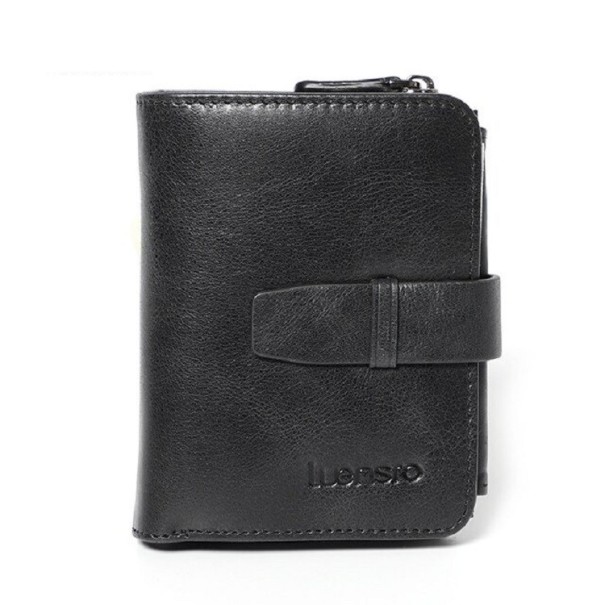 Cartera de piel para mujer M340 negro