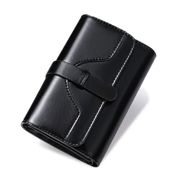 Cartera de piel para mujer M397 negro