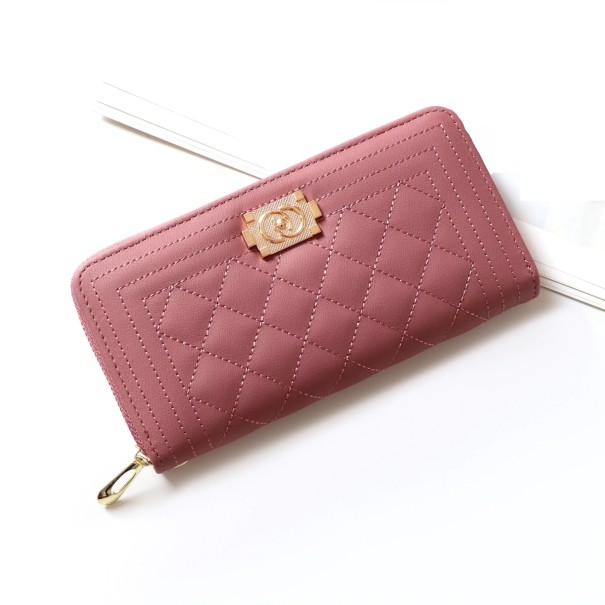 Cartera de piel para mujer M403 rosa viejo