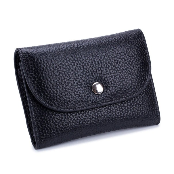 Cartera de piel para mujer pequeña M177 negro