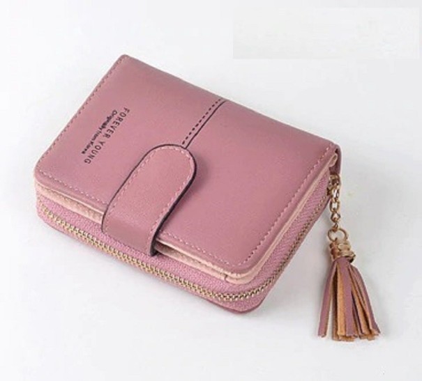 Cartera de piel para mujer pequeña M246 rosa viejo